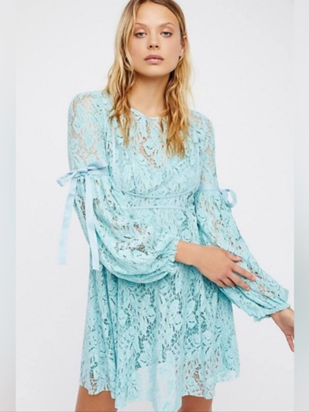 Free people Ruby Mini Dress In Sea Fog
